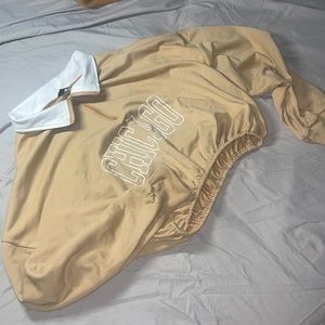 Polo Collar Cropped Pullover